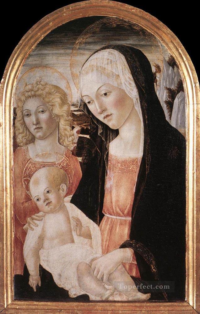 Madonna And Child With An Angel Sienese Francesco di Giorgio Oil Paintings